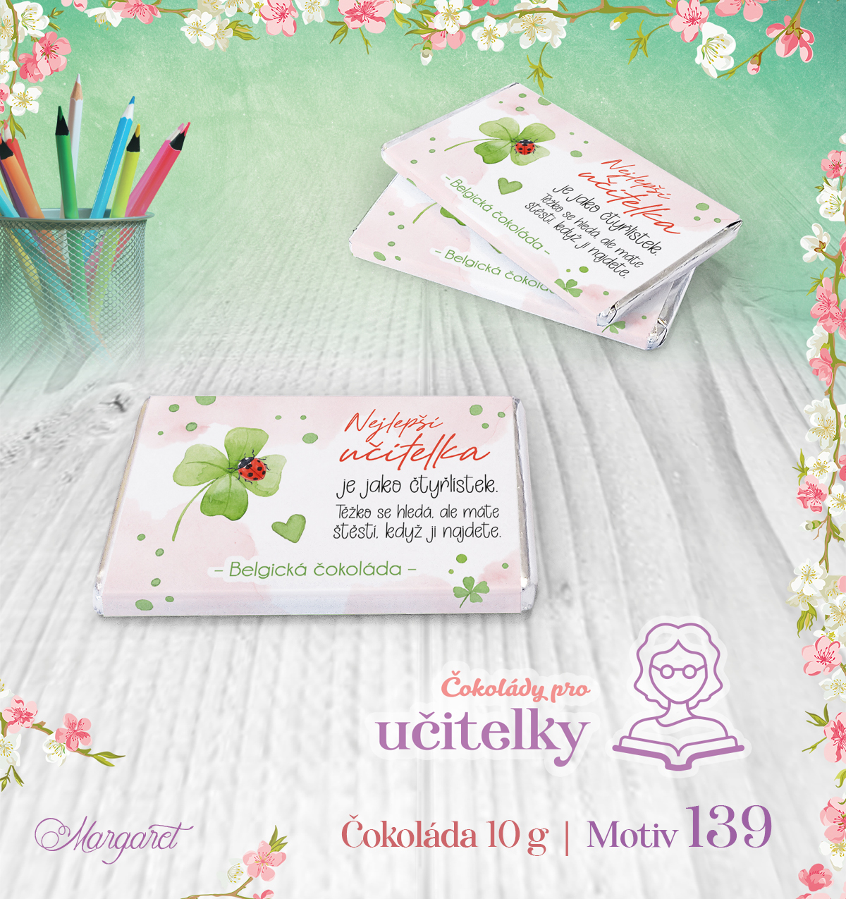 Belgické čokoládky 10 g (7 ks) | Motiv 139